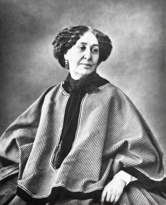 A photo of George Sand taken in 1864 (when she was 60 years old).