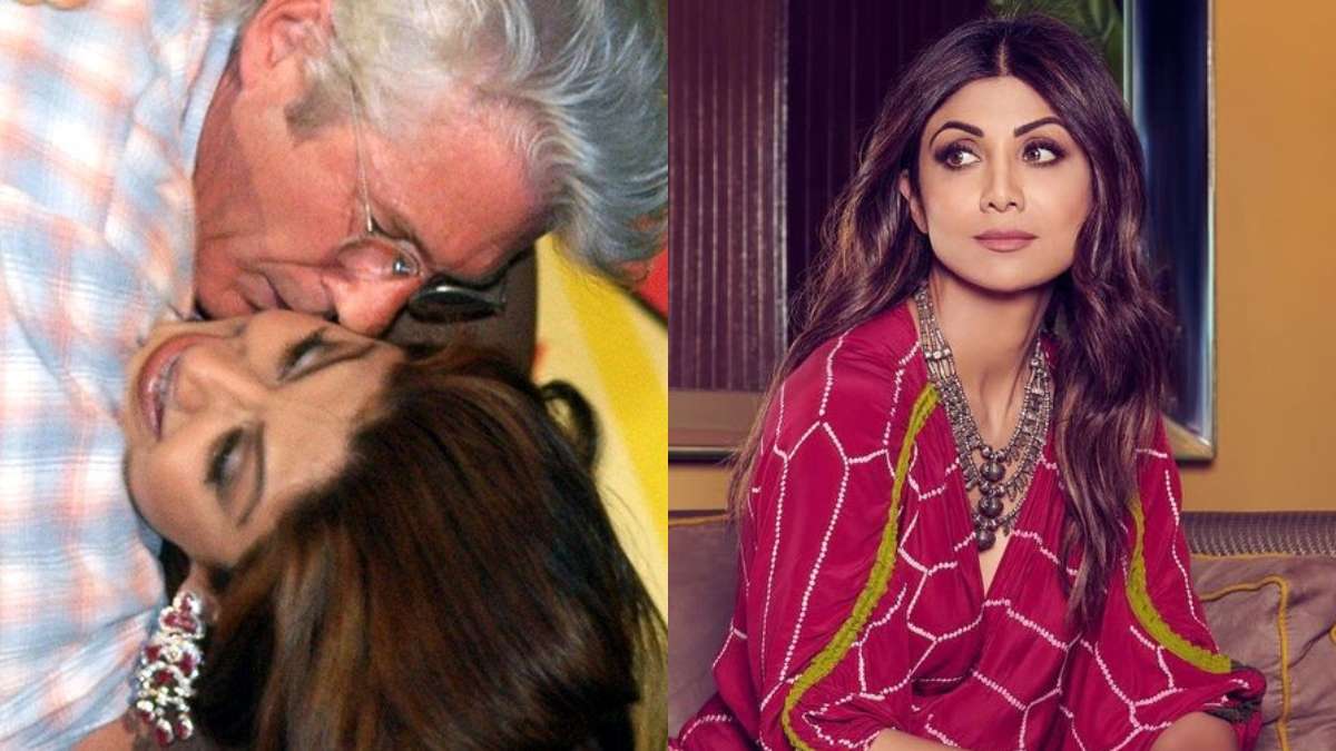 Richard Gere Kisses Shilpa Shetty