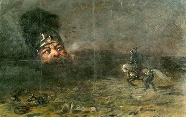 Stories with giant disembodied heads, sometimes floating...