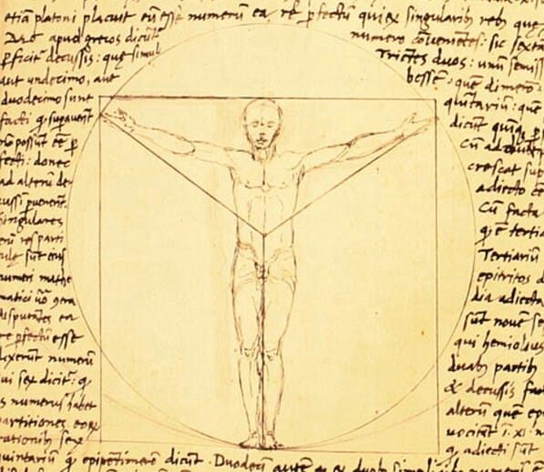 'Vitruvian Man' by Leonardo da Vinci