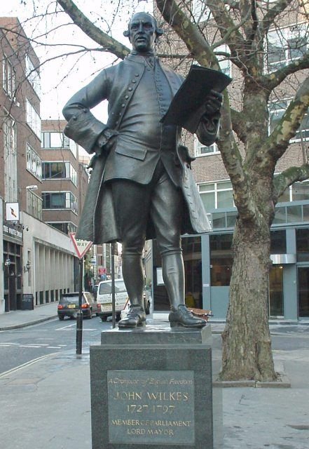Statue in London of John Wilkes